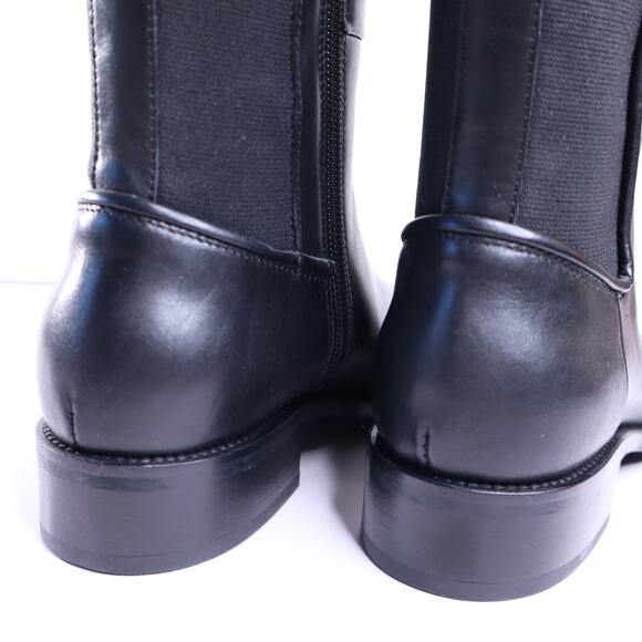AQUATALIA NEW Nastia Riding Boot Black Weatherproof Leather Knee High Women's 6 - Picture 6 of 12